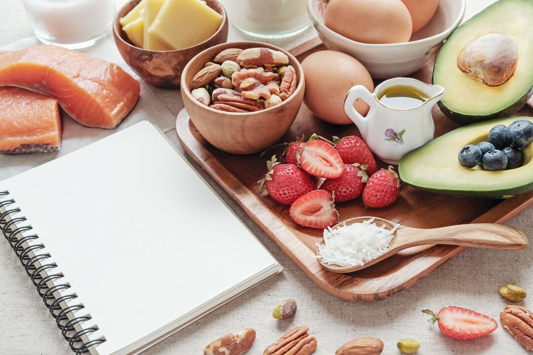 Menú Keo dunha dieta