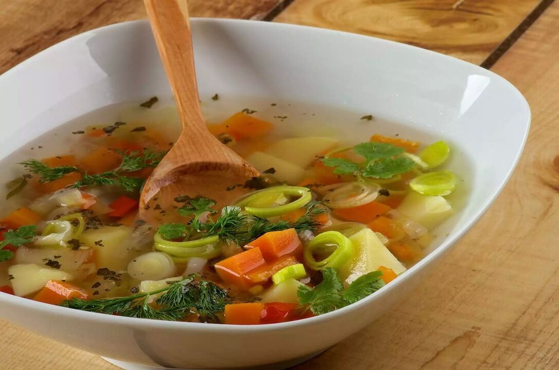 Sopas de verduras para gastrite