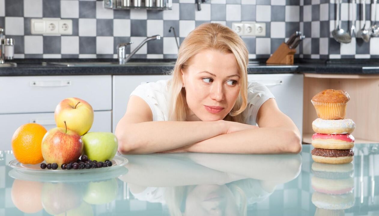 alimentos saudables e pouco saudables